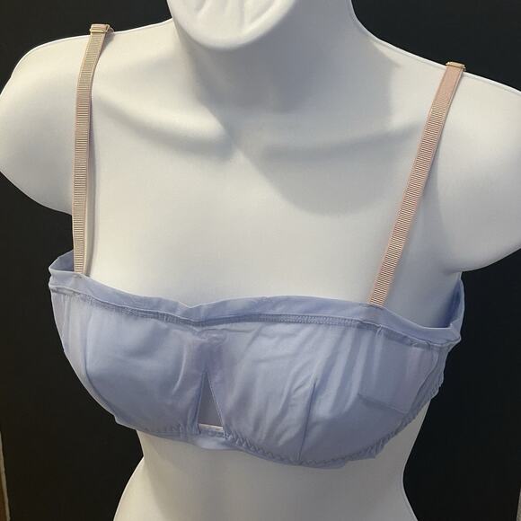 Free People We are HAH Wired Mesh Bra Periwinkle Blue Size 30-38 B - Picture 4 of 9